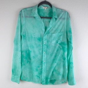 Anthropologie Sundry TieDye Button Up Shirt